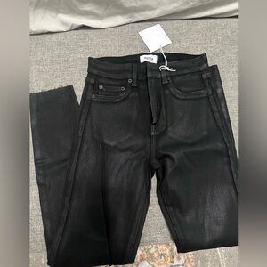 Pistola coated black skinny jeans